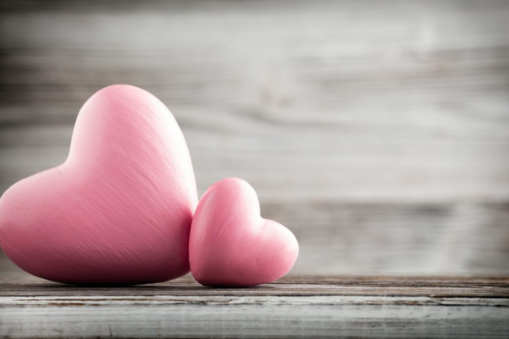 Heart. Greeting card.