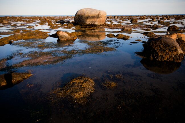 Stones in water
