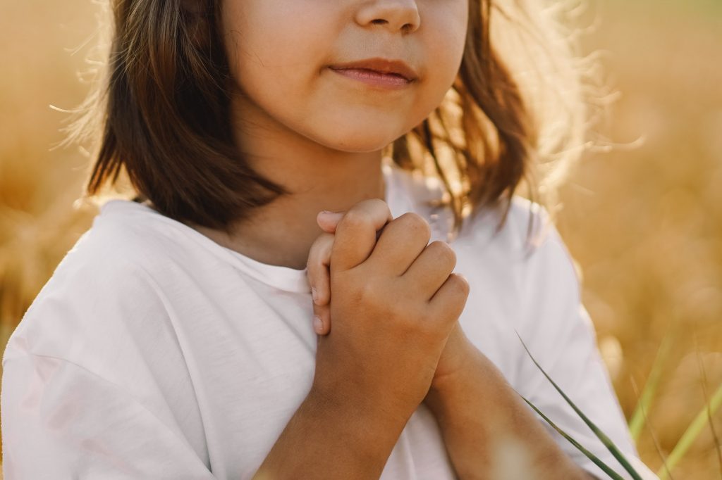 Girl praying