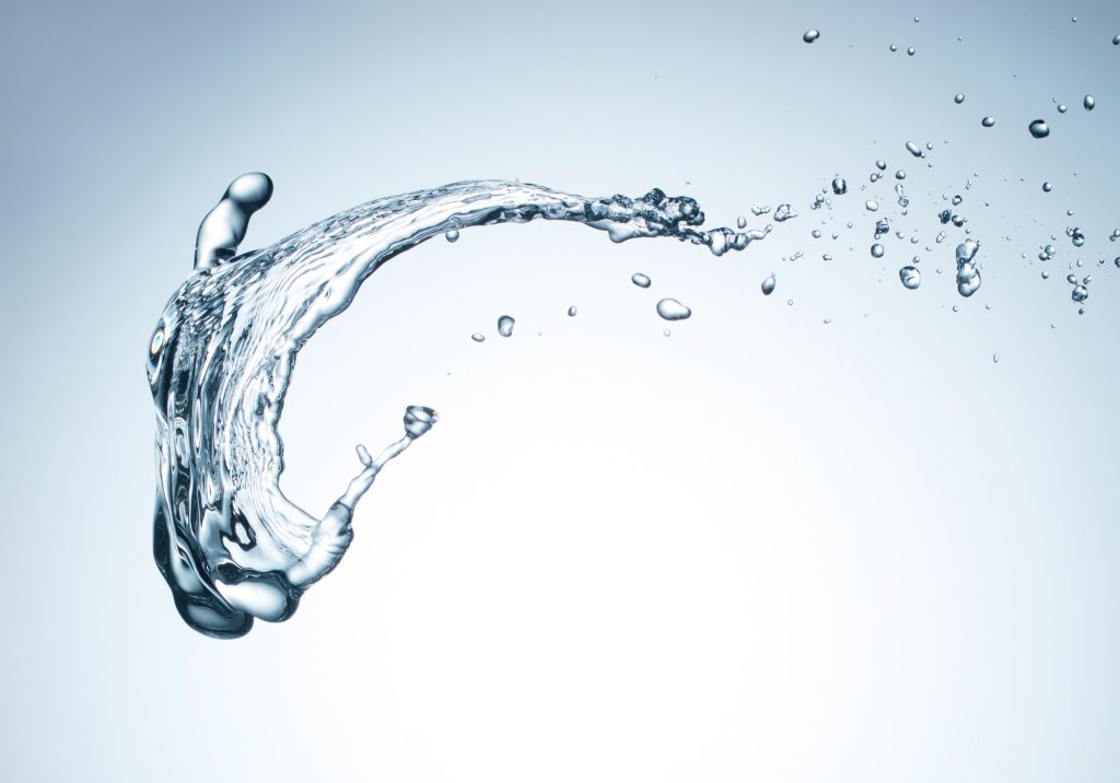 splash of clean water
